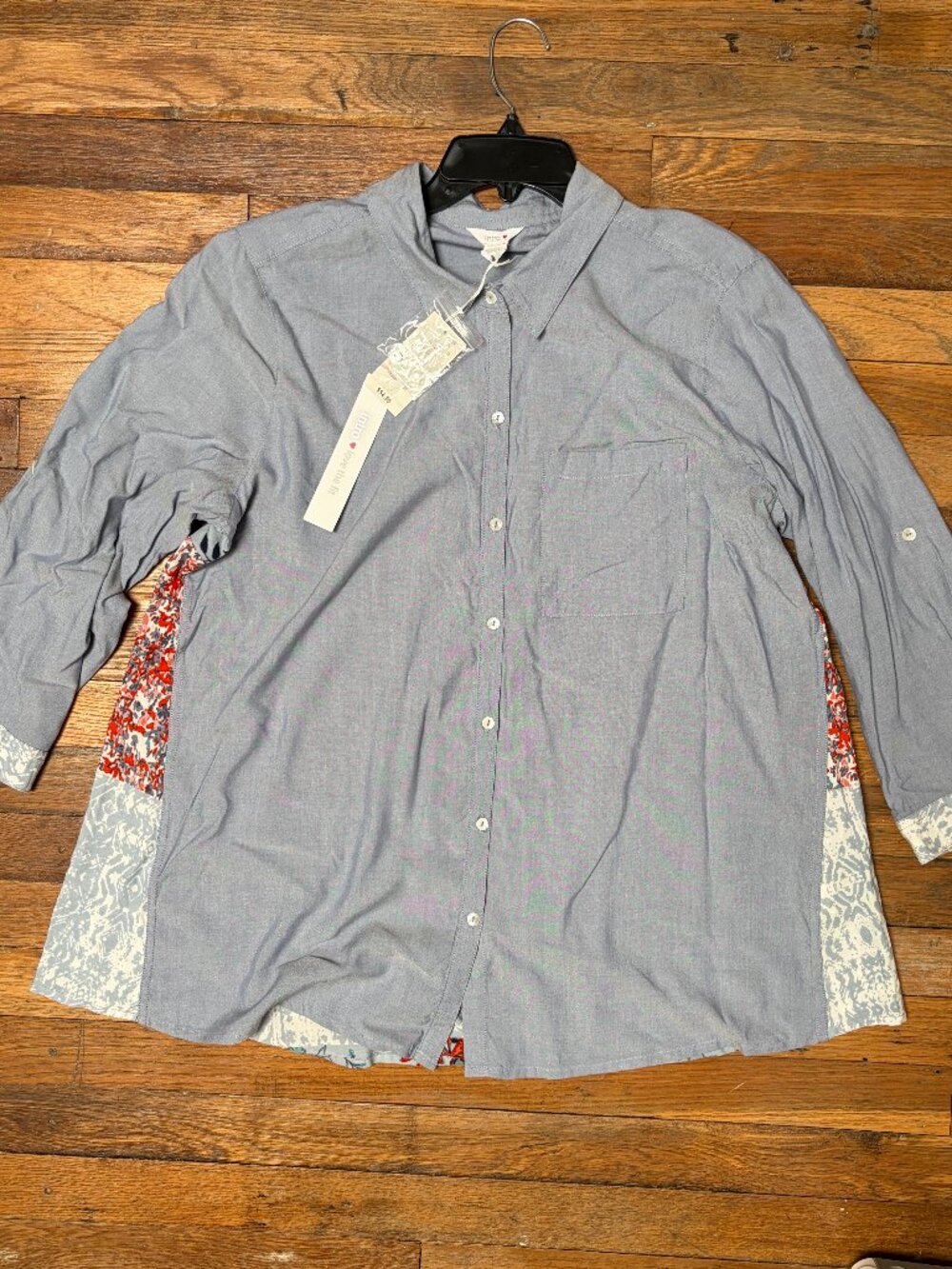 Floral / Multi Pattern Boho Blouse [MEDIUM] NWT